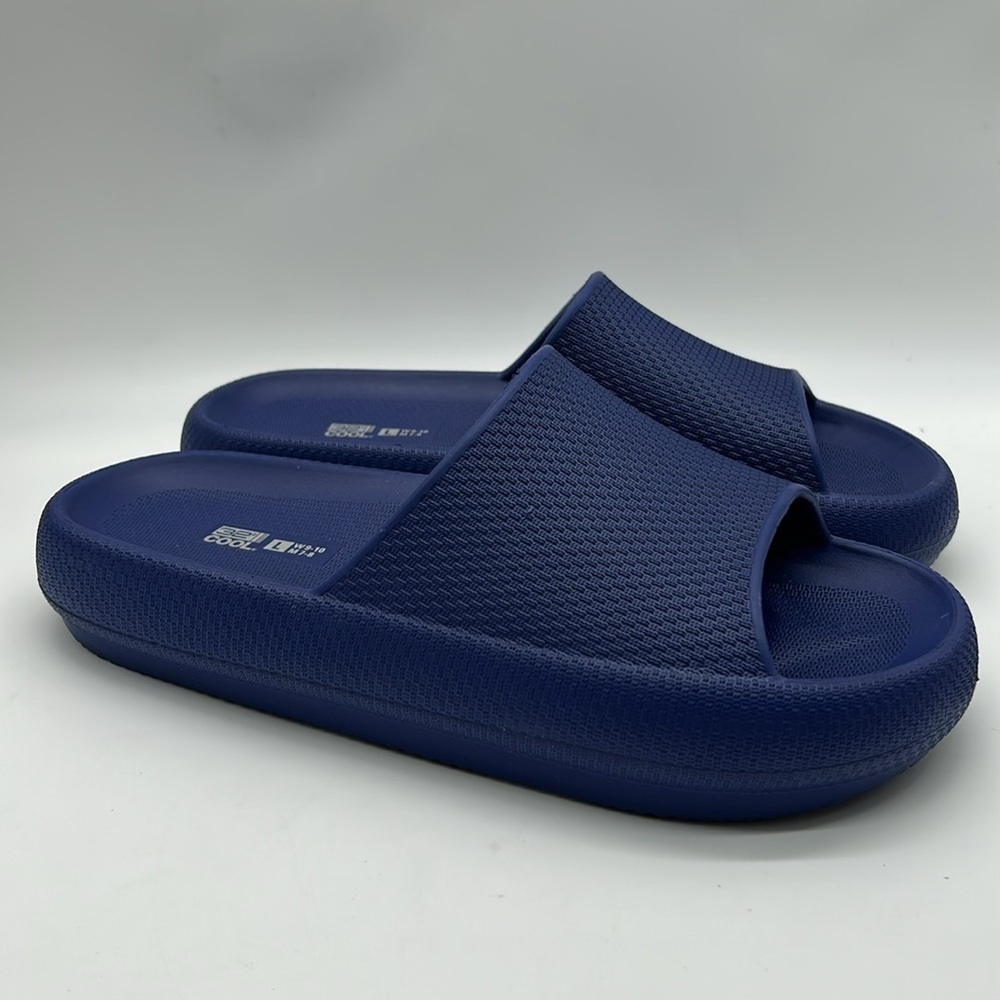 32• COOL Cushion Slide Sandals Navy Size L (W9-10 / M7-8) Unisex Comfort NWT - Picture 2 of 11